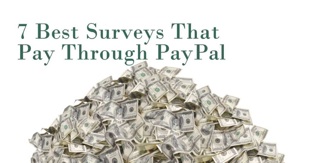 Surveys that pay through PayPal